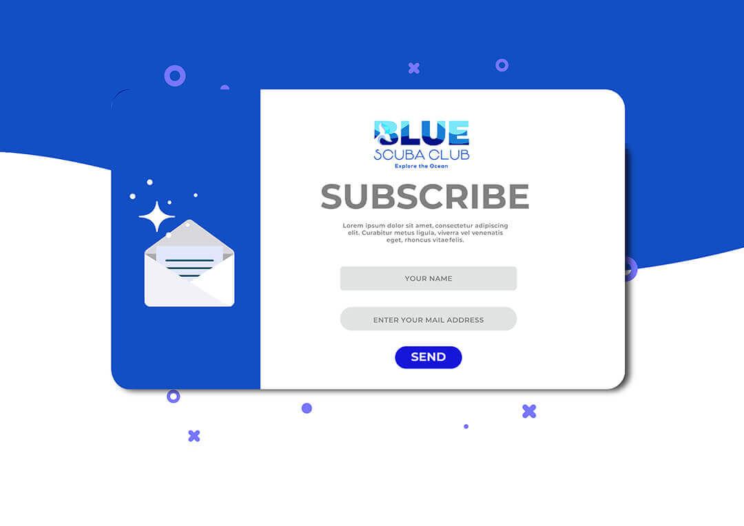 Blue Email Newsletter
